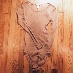 For Love & Lemons sparkly sheer body suit Size S